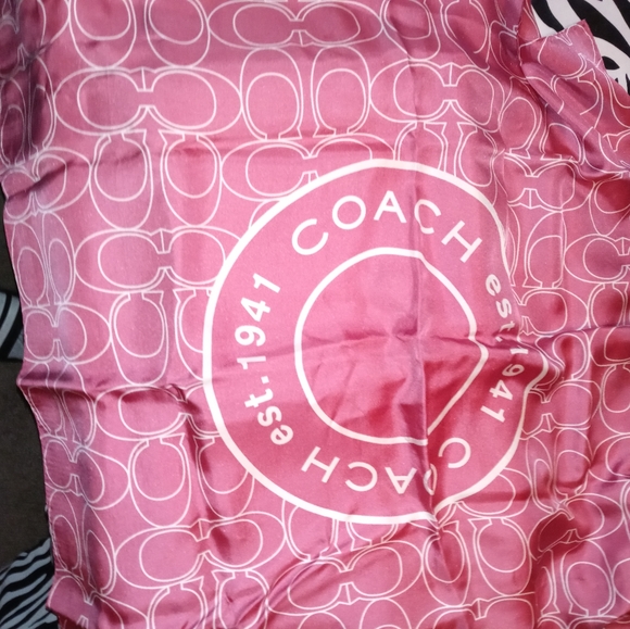 SILK SCARF BY COACH - Picture 2 of 4